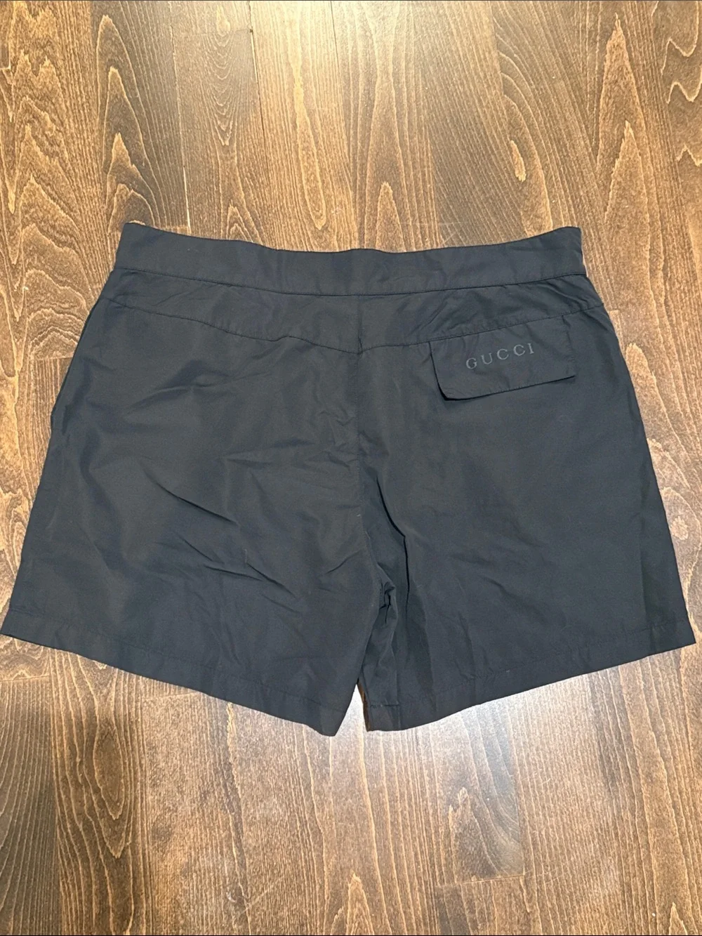 Gucci Men's Black Flat Front Shorts